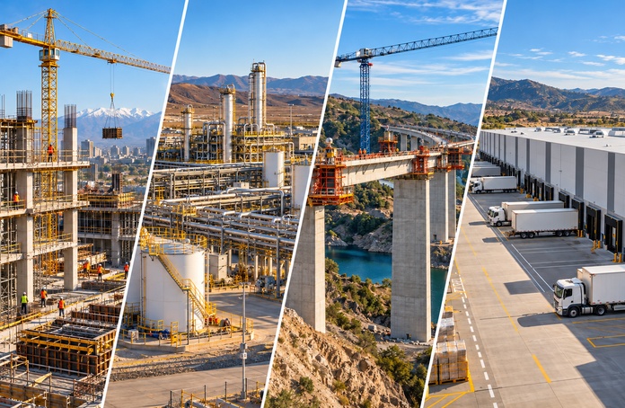 Proyectos de edificación, industria, infraestructura y logística